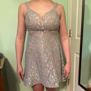 Beautiful silver dress